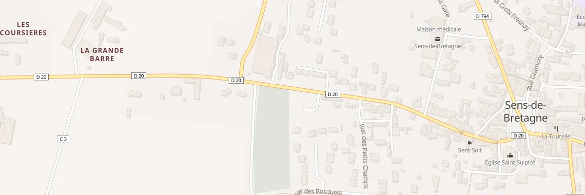 Plan du 38 Rue St Nicolas à Sens-de-Bretagne
