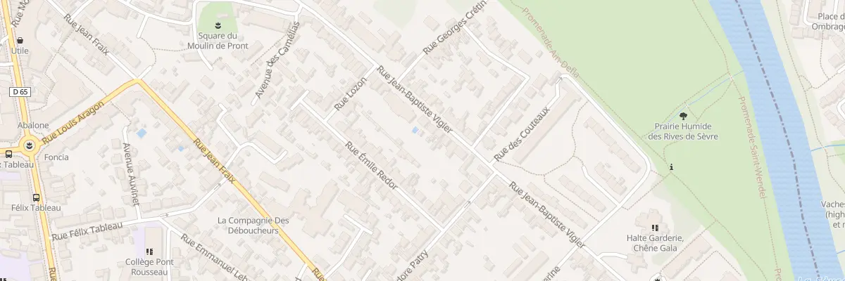 Plan du 70 Rue Jean Baptiste Vigier à Rezé