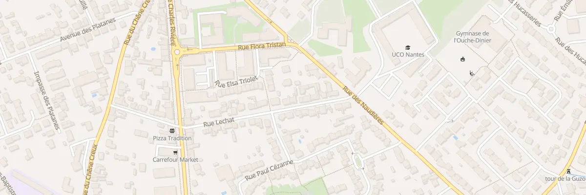 Plan du 6T Rue Lechat à Rezé