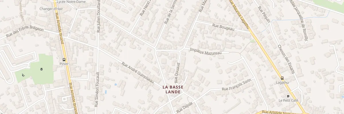 Plan du 21 Rue Mazureau à Rezé