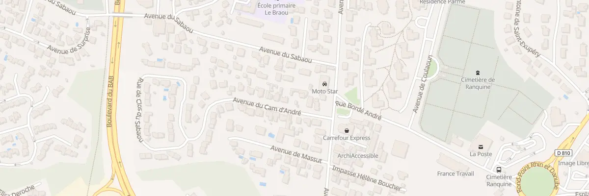 Plan du 6 Av Cam d’André à Biarritz