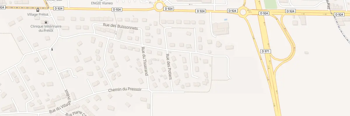Plan du 23 Rue des Potiers à Granville