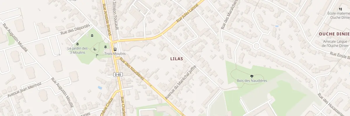 Plan du 8 Av des Lilas à Rezé