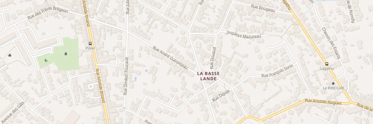 Plan du 8 Rue André Guinoiseau à Rezé
