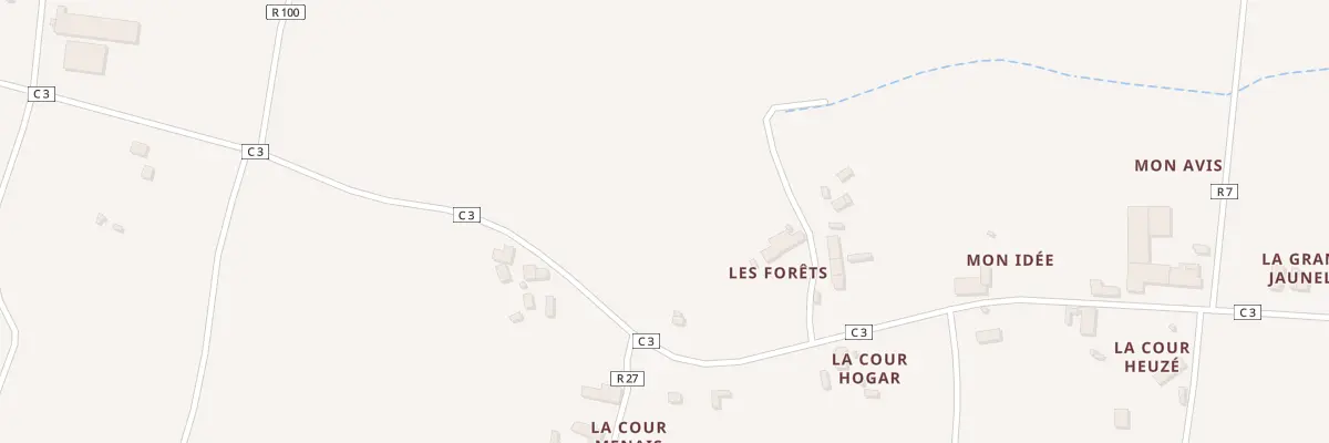 Plan du 2 Les Forêts à Lalleu