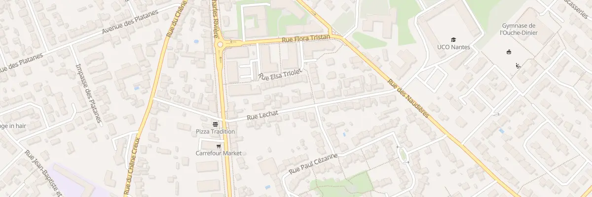 Plan du 10 Rue Lechat à Rezé