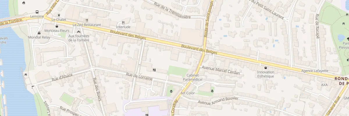 Plan du 97 Bd des Belges à Nantes