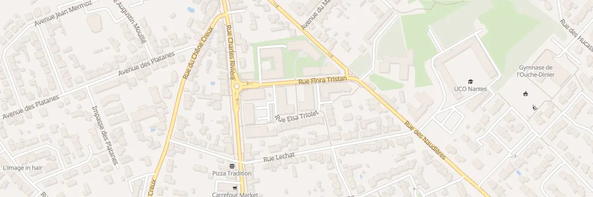 Plan du 3 Rue Elsa Triolet à Rezé