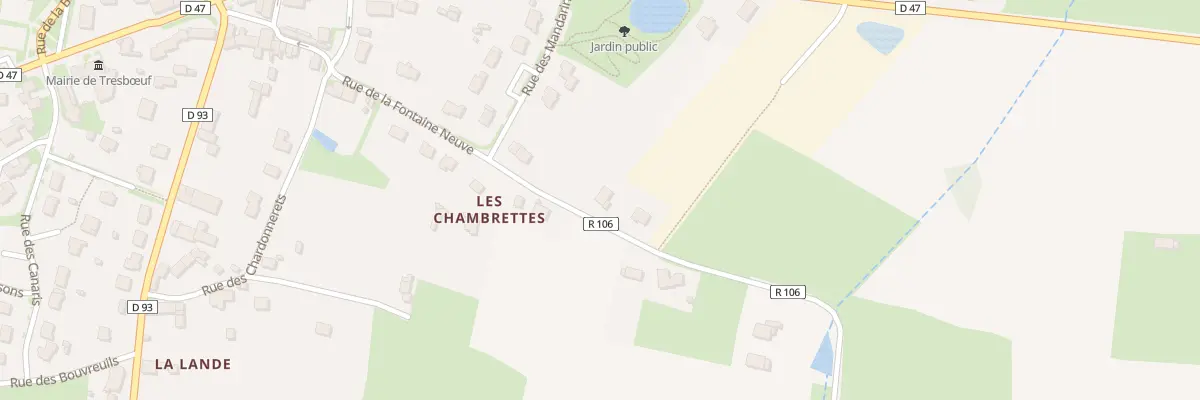 Plan du 3 Les Chambrettes à Tresbœuf