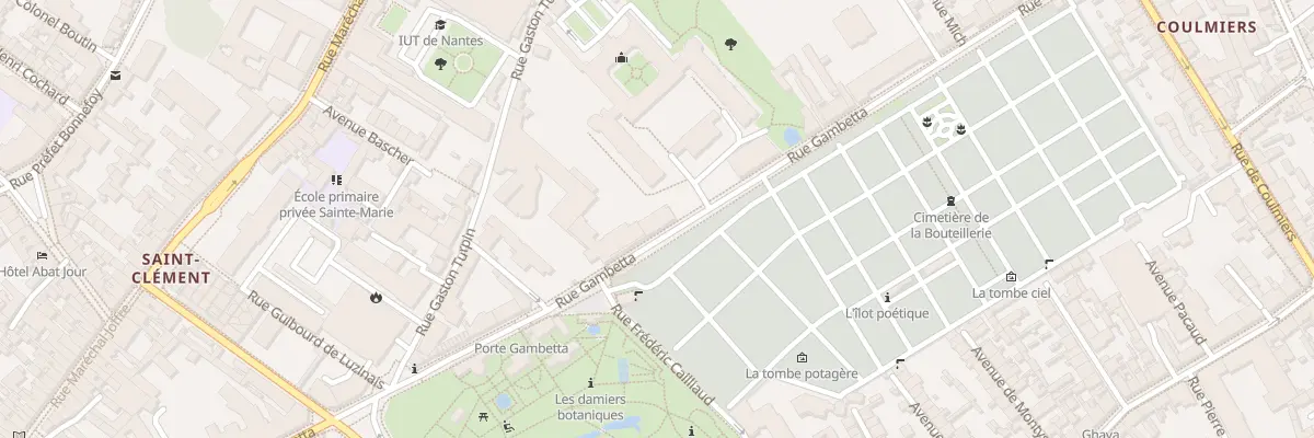 Plan du 70 Rue Gambetta à Nantes