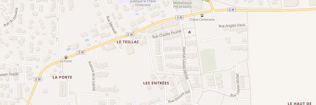 Plan du 11 Rue Hubertine Auclert à Nouvoitou