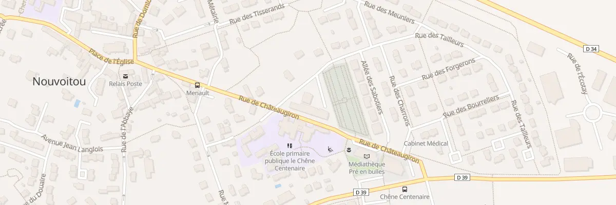 Plan du 2 Rue du Clos Tinel à Nouvoitou