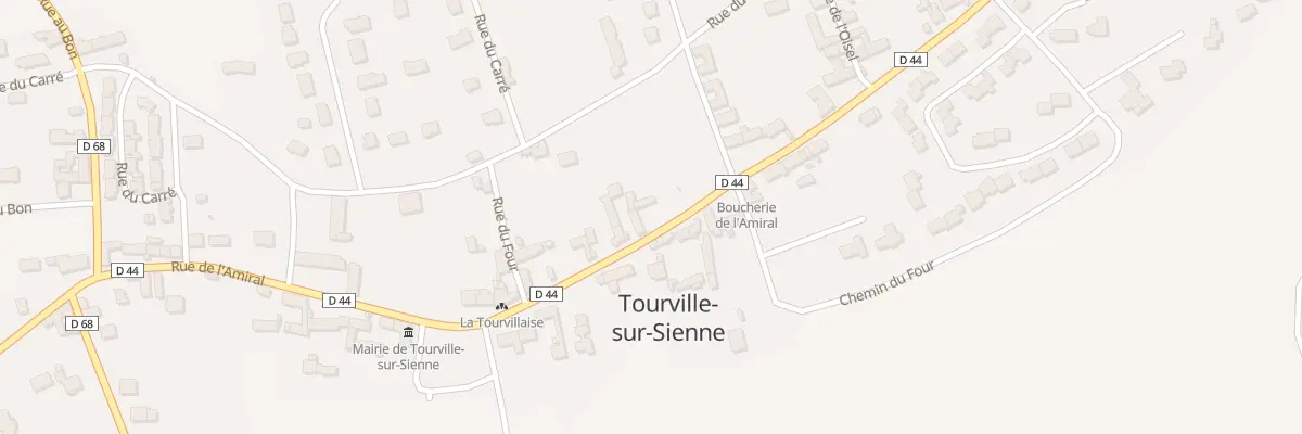 Plan du 490 Rue de l’Amiral à Tourville-sur-Sienne