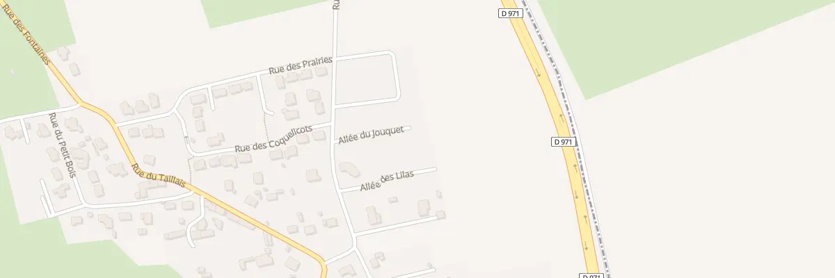 Plan du 90 All du Jouquet à Yquelon