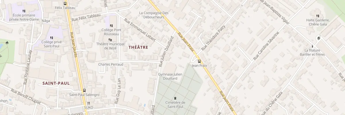Plan du 7 Rue Julien Douillard à Rezé
