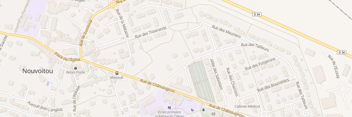 Plan du 3 Rue du Clos Tinel à Nouvoitou