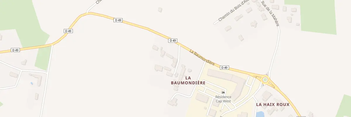 Plan du 5363 La Baumondière à Sucé-sur-Erdre