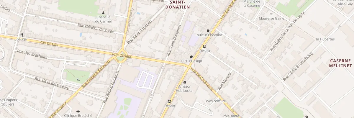 Plan du 6 Rue Desaix à Nantes