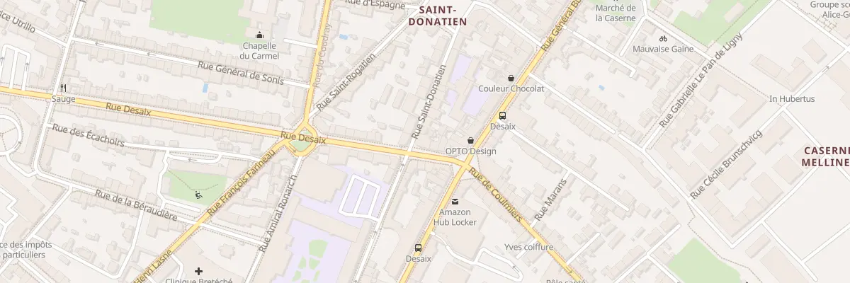 Plan du 8 Rue Desaix à Nantes