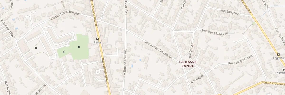 Plan du 21 Rue André Guinoiseau à Rezé