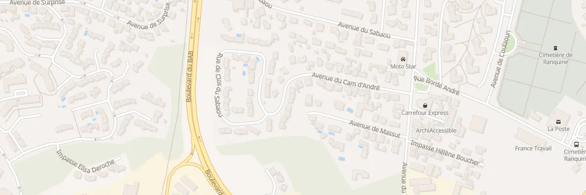 Plan du 3 Rue du Clos du Sabaou à Biarritz