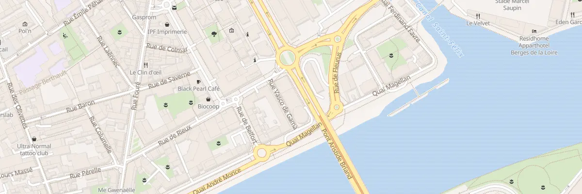 Plan du 21 Quai Magellan à Nantes