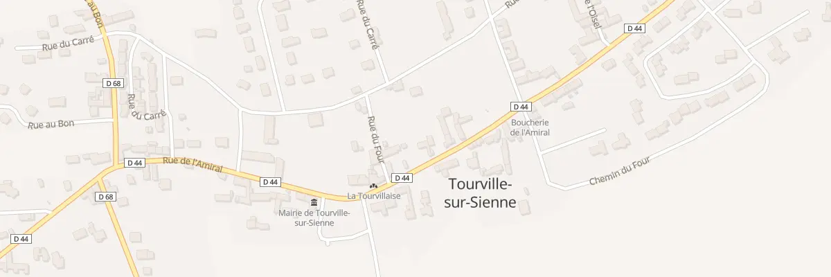 Plan du 542 Rue de l’Amiral à Tourville-sur-Sienne
