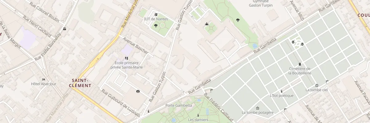 Plan du 72 Rue Gambetta à Nantes