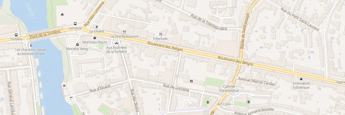Plan du 119 Bd des Belges à Nantes