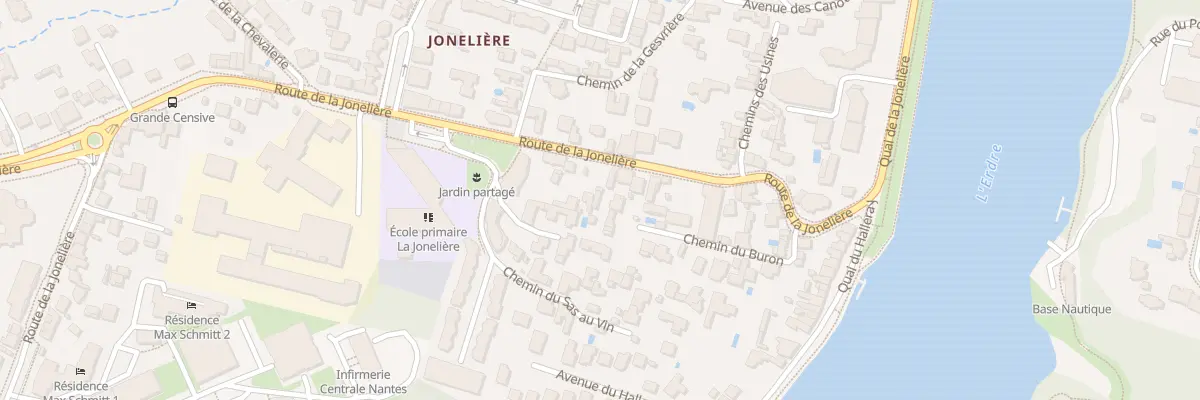 Plan du 94 Rte de la Jonelière à Nantes