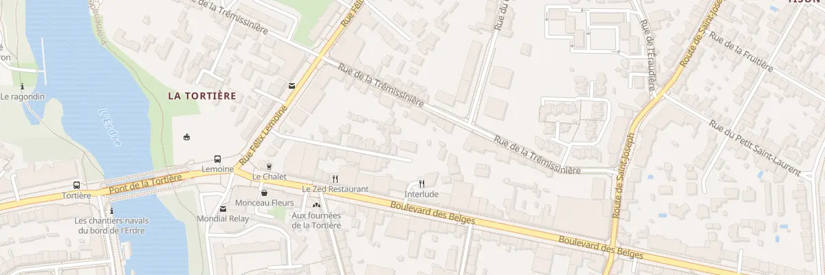 Plan du 25 Rue de la Trémissinière à Nantes