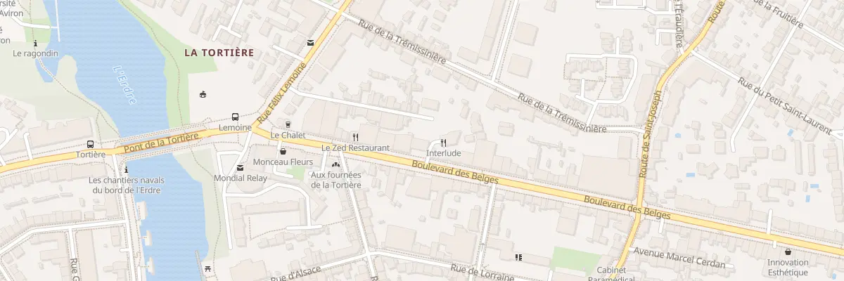 Plan du 108 Bd des Belges à Nantes