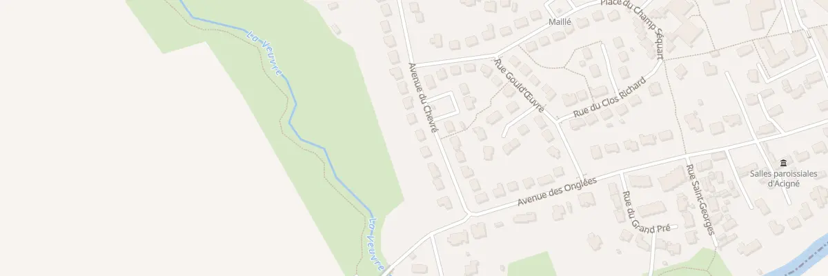 Plan du 32 Av du Chevré à Acigné