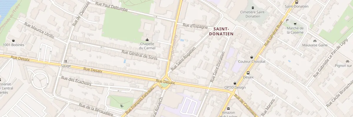 Plan du 20 Rue St-Rogatien à Nantes