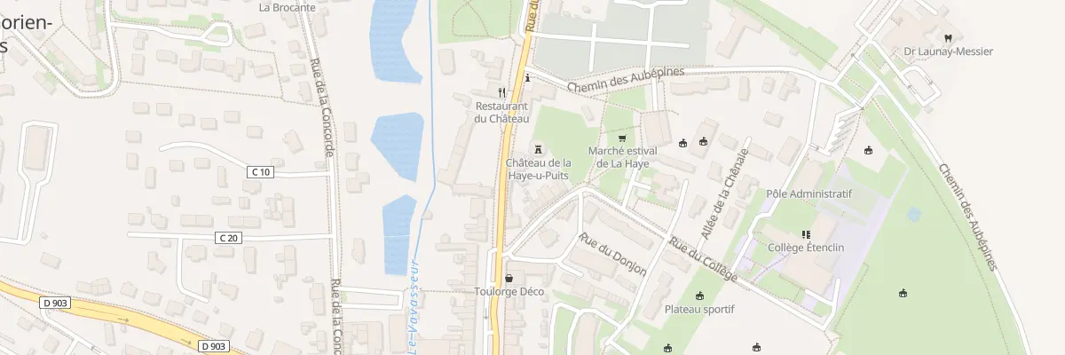 Plan du 11 Rue du Chateau La H D P à La Haye