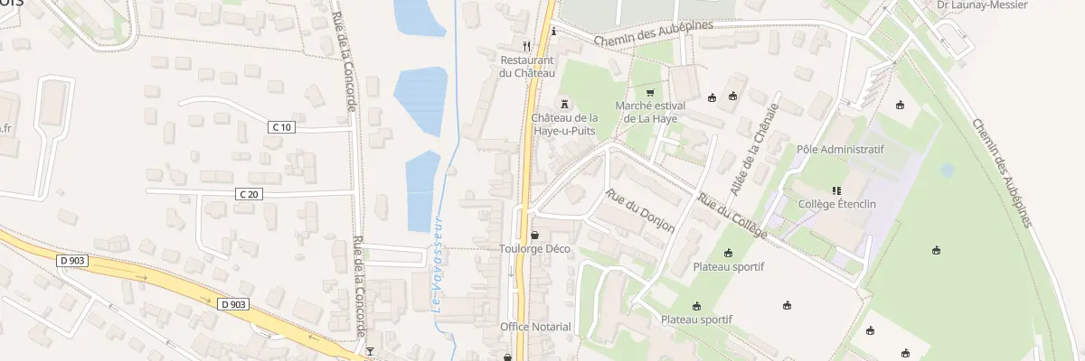 Plan du 1 Rue du Chateau La H D P à La Haye
