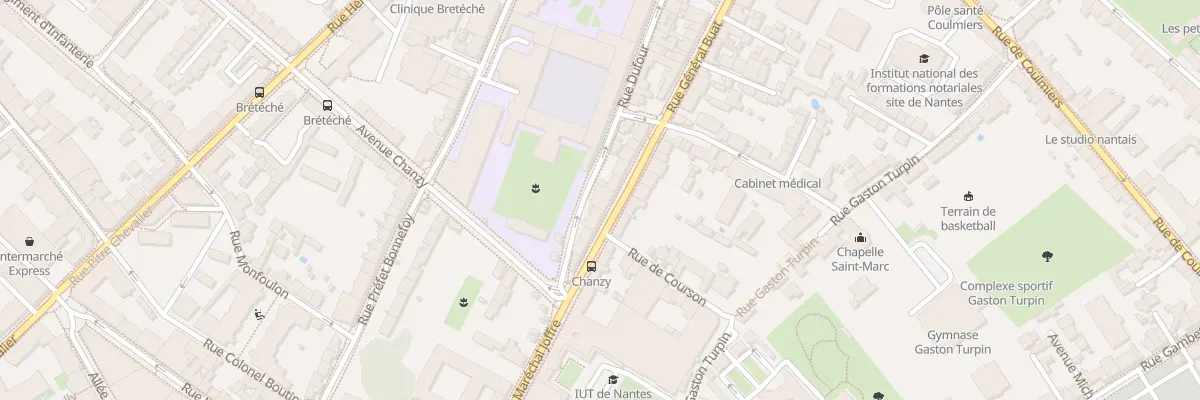 Plan du 198 Rue Gal Buat à Nantes