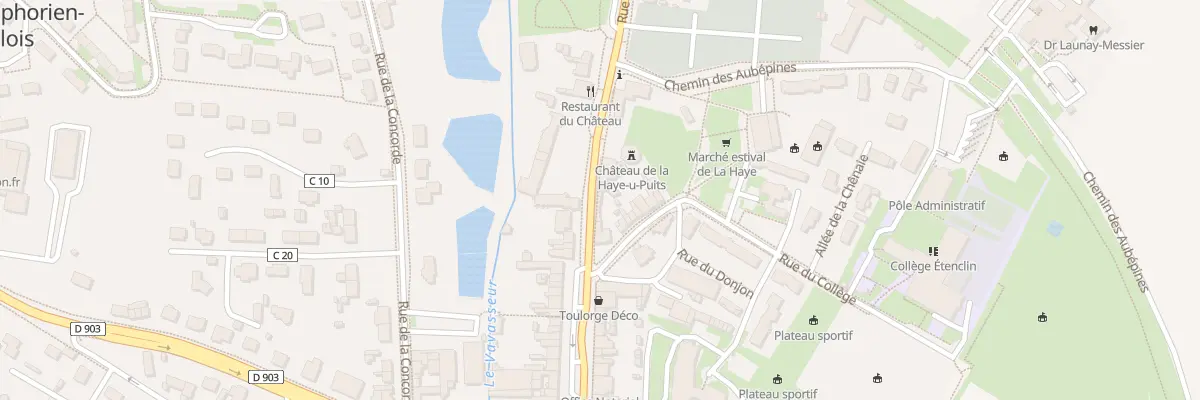Plan du 5 Rue du Chateau La H D P à La Haye