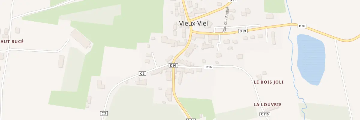 Plan du 5100 Le Bourg à Vieux-Viel