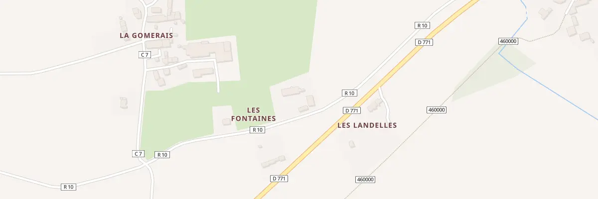 Plan du 16 Les Fontaines à Treffieux