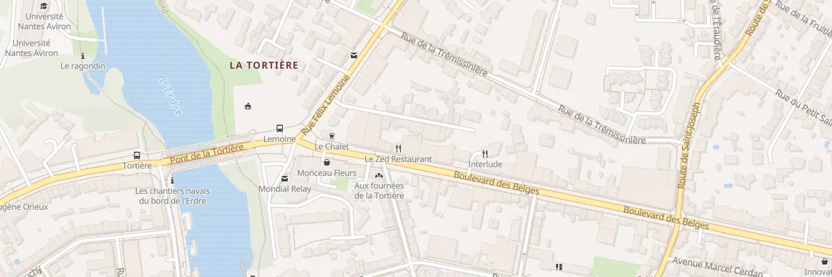 Plan du 116 Bd des Belges à Nantes