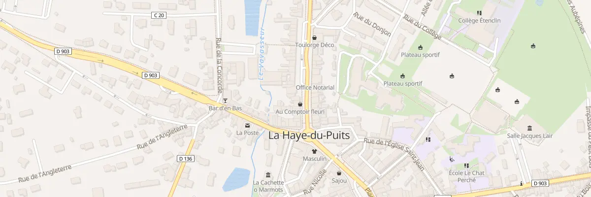 Plan du 10 Rue Emile Poirier à La Haye