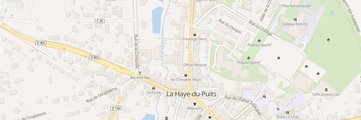 Plan du 22 Rue Emile Poirier à La Haye