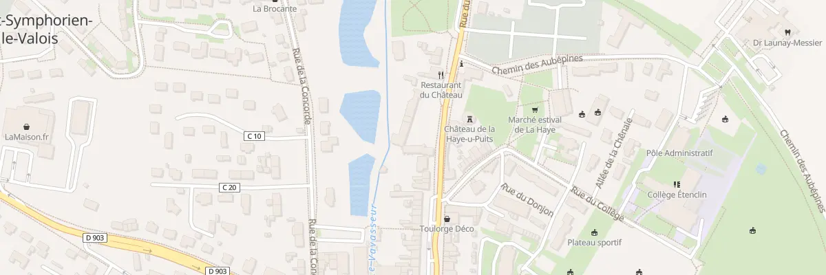 Plan du 10 Rue du Chateau La H D P à La Haye