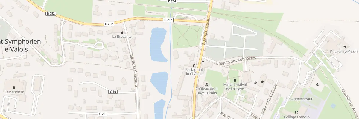 Plan du 18 Rue du Chateau La H D P à La Haye