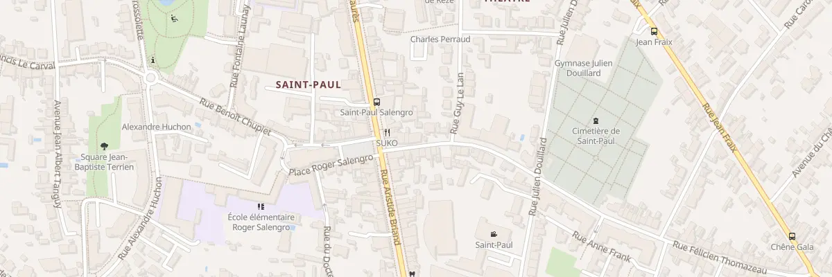 Plan du 7 Rue Félicien Thomazeau à Rezé