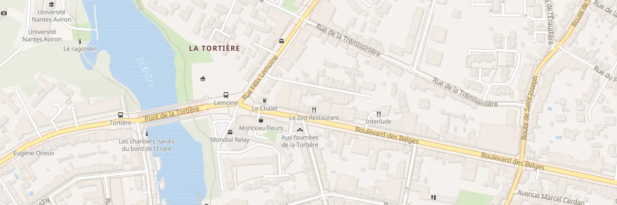 Plan du 126 Bd des Belges à Nantes