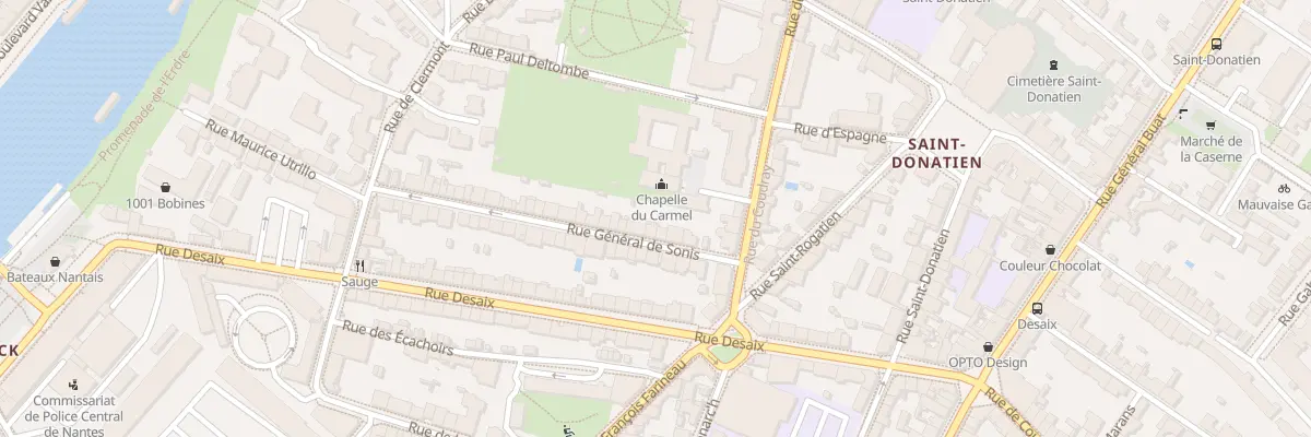 Plan du 12 Rue Gal de Sonis à Nantes