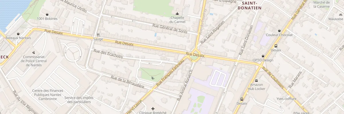 Plan du 21 Rue Desaix à Nantes