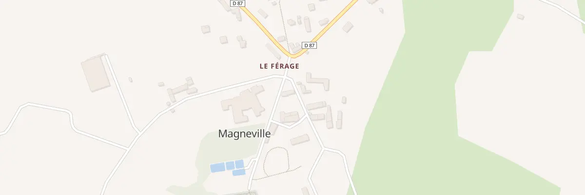 Plan du 1 Le Ferage à Magneville